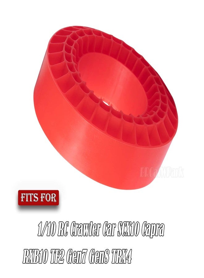 BRCatWPark RC 1.9In Wheel Tires Waterproof Silicone Tire for 1/10 RC Crawler Car Axial SCX10 Capra RXB10 TF2 Redcat Gen7 Gen8 TRX4,Red - Image 2
